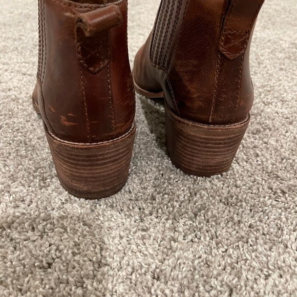 Dark Brown Leather Madewell Boots / Booties - Picture 5 of 6